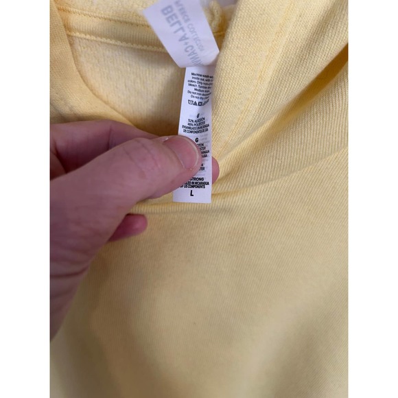 BELLA + CANVAS Unisex Sponge Fleece Pullover Sweatshirt Yellow Size L - Picture 3 of 3